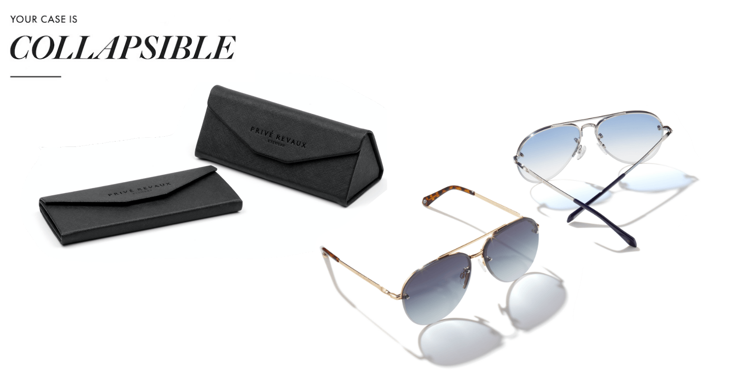 The Glide Rimless Aviator Sunglasses Privé Revaux